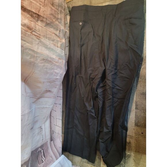 Bill Blass eveningwear mens black formal pants‎ wool - Picture 6 of 7